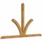 Ekena Millwork Richland Rough Sawn Timber Gable Bracket, Western Red Cedar, 108"W x 63"H x 4"D x 4"F, 14/12 Pitch GBW108X63X0404RIC00RWR - alternate 3
